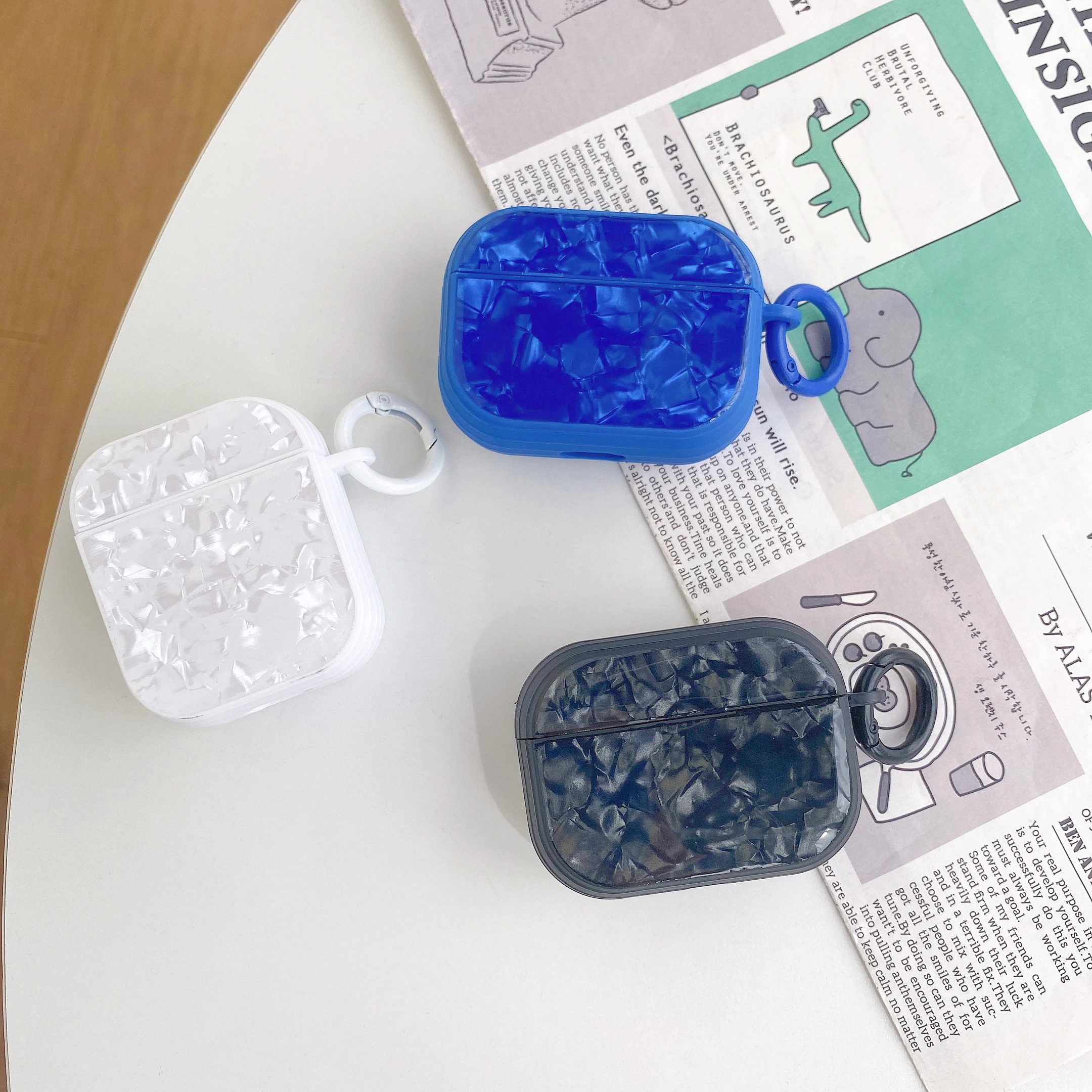 

Чехол с рисунком для Apple AirPods pro, Bluetooth-наушники, чехол для зарядки с брелоком для Airpods 1/2 /Pro/3/pro2, силиконовый