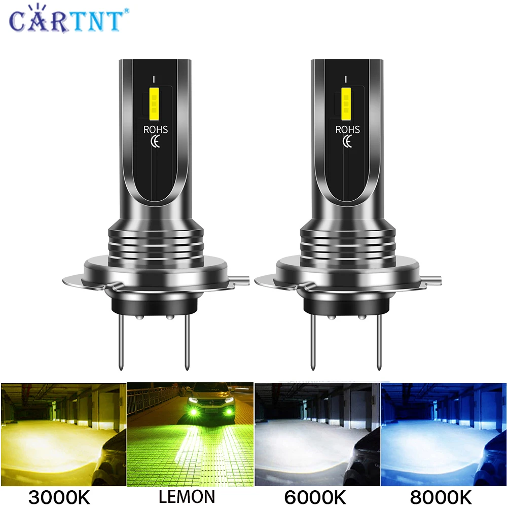 

2PCS CSP Mini 16000LM 100W H7 LED Lamps For Cars Headlight Bulbs H11 Led H8 Fog Light HB3 9005 HB4 Yellow 6000K 8000K 3000K 12V