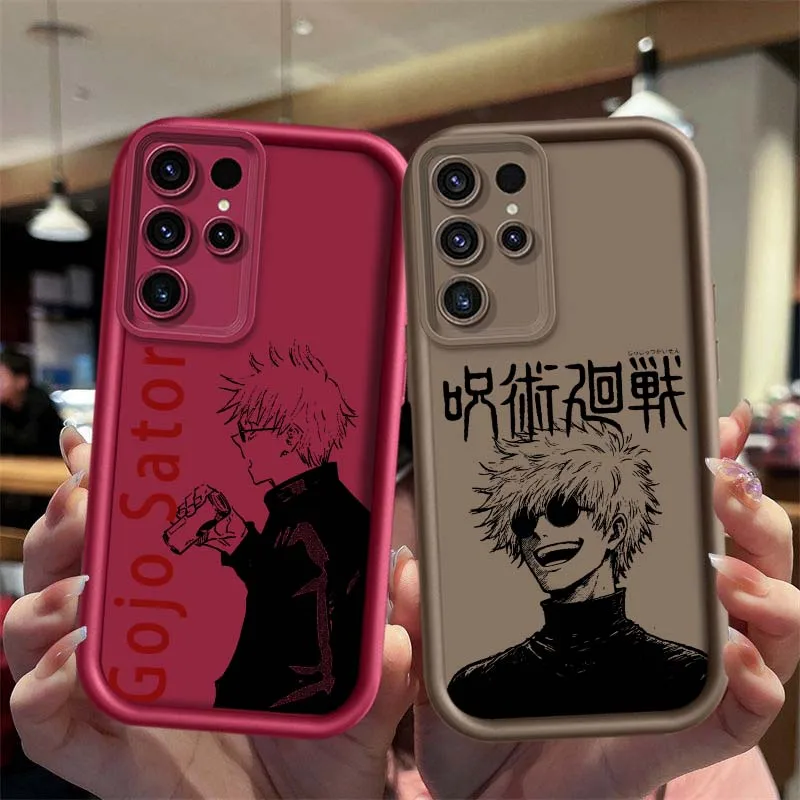 Фото Чехол для телефона Gojo Satoru Cute для Samsung Galaxy S25 S24 S23 S22 S21 S20 Ultra Plus FE 5G Eye Ladder №1