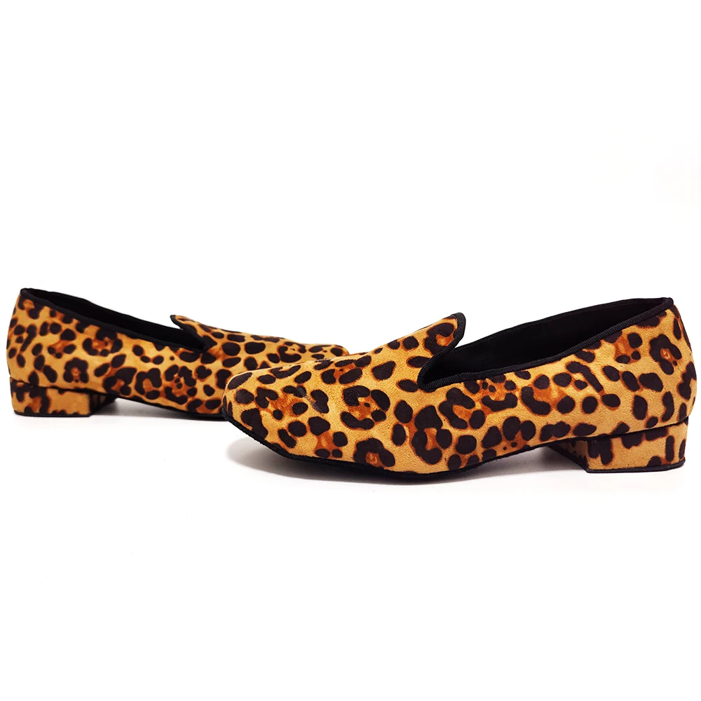 Indoor Man Ballroom Latin Jazz Dance Shoes for Men Low Heel 1inch 1.5inch Professional Practice Dancing Shoes Large Size 38-48