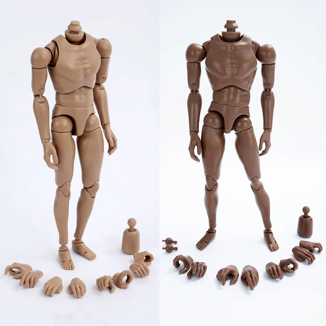 ZYTOYS ZY-B001 B002 B003 B004 1/6 Мужской пшеничный черный шарнирный корпус солдат Узкая гибкая