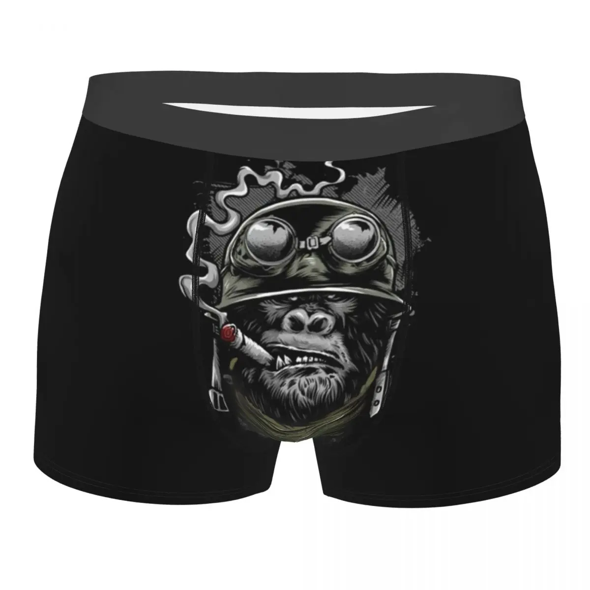 

Hot Boxer Shorts Panties Briefs Men's Biker Gorilla Monkey Motorcycle Chopper Bobber Old School Underwear Soft Underpants Homme