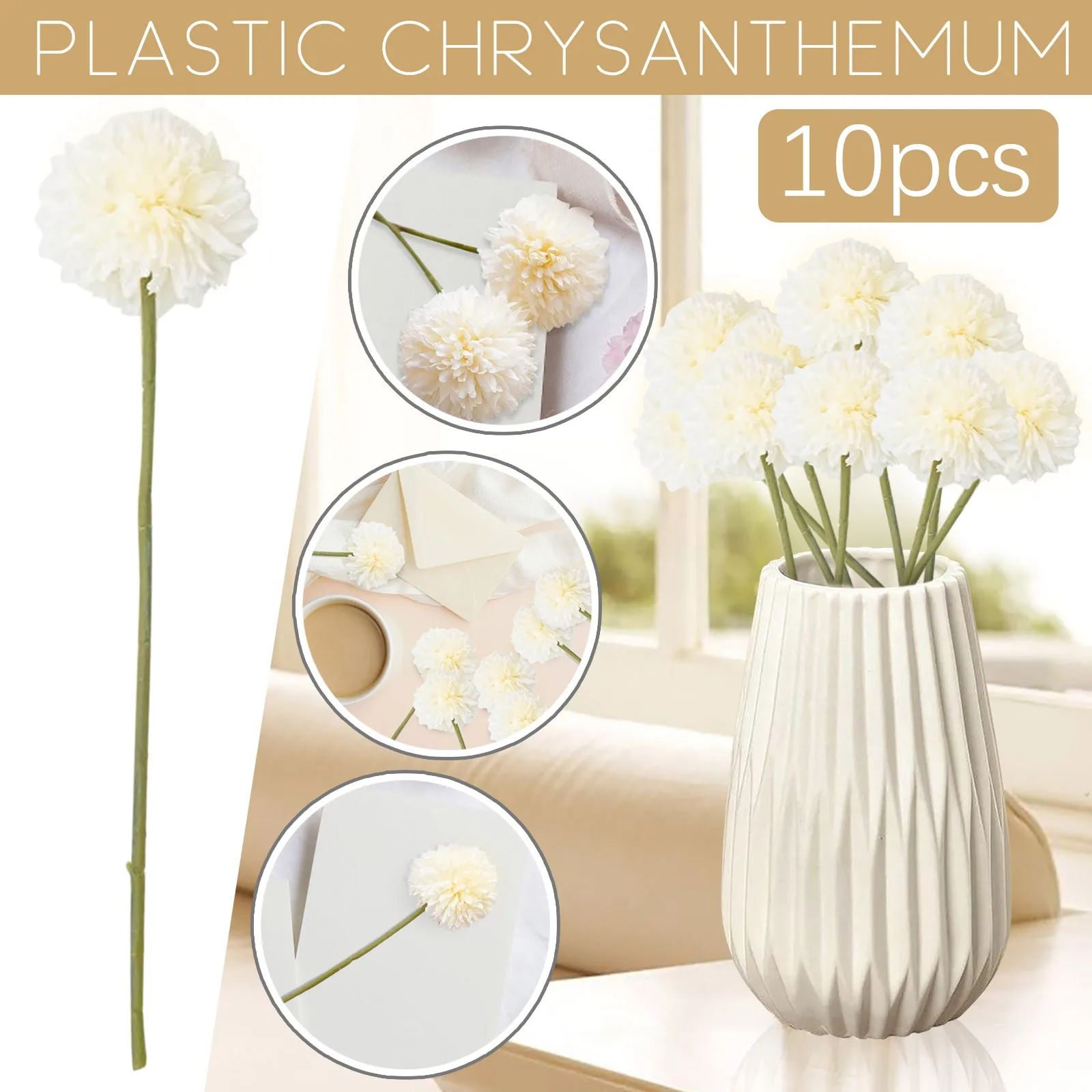 

Ball Potted Wedding Flower Decoration Room Living Simulation Flower Silk Flower Home Chrysanthemum Wedding Decorations for Car