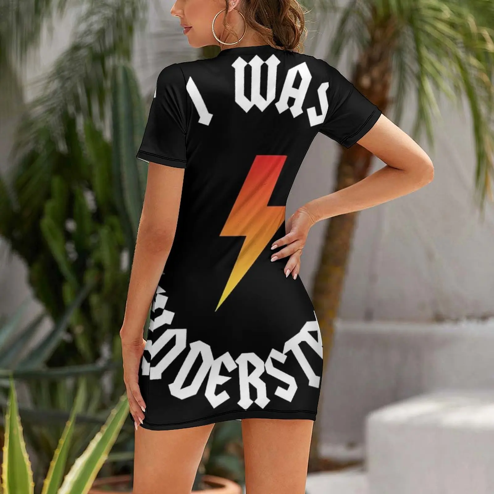 Фото ACDC Thunderstruck классическое платье с короткими рукавами женская одежда сексуальное платье для женщин женские платья летнее платье для женщин летнее №2