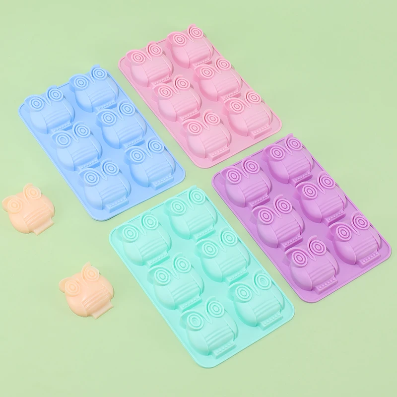 

Silicone Mold Owl Shape Baking Mould Cake Chocolate Mousse Muffin Pudding Candy Soap Candle Kitchen Accessory Tool