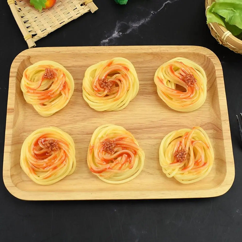 

Artificial Food Simulated Noodle Decorative Food Model Fake Food Pasta Shape for Photoprops Home Decor Kids Play Toys