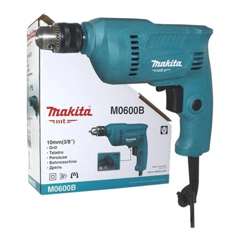 

Makita M0600B 10MM Hand Drill 350W 3000RPM Multifunctional Self-Locking Chuck Stepless Variable Speed Handheld Home Power Tools