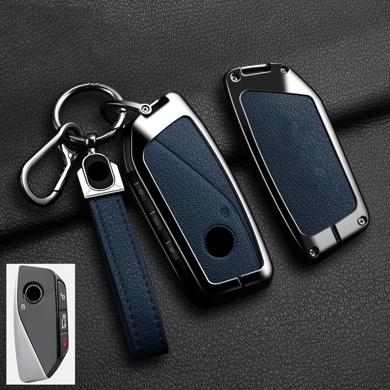 

Автомобильный чехол для ключей из сплава для BMW X1 U11 X7 G07 XM G09 i7 7 серии G70 LCI iX I20 U06 G81 M3 2023, защитный брелок, аксессуары