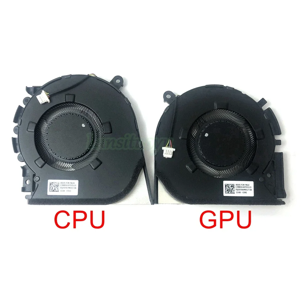 Фото Новый охлаждающий вентилятор для ноутбука ASUS pro14 M3401Q K3400P M3400QA M7400 M7400Q X7400 Cooler FN2H FN2J 13NB0U40T03121 DC5V 0.5A №1