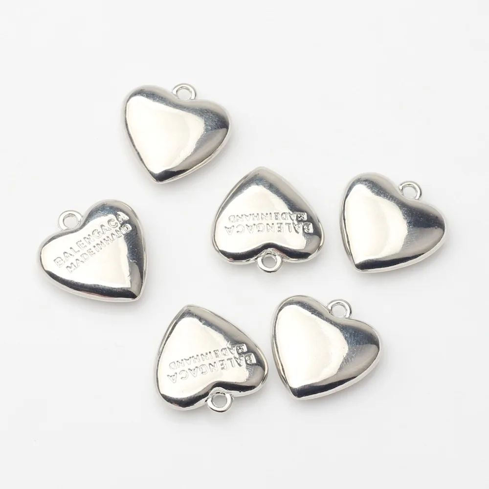 

10pcs Alloy Heart Shape Letter Pendant Charms For Jewelry Making Handmade DIY Bracelet Earrings Necklace Accessories