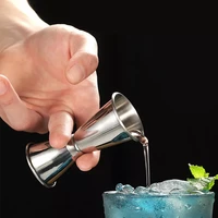 stainless steel cocktail shaker measure cup dual shot drink spirit measure jigger kitchen gadgets 1530ml or 2550ml
