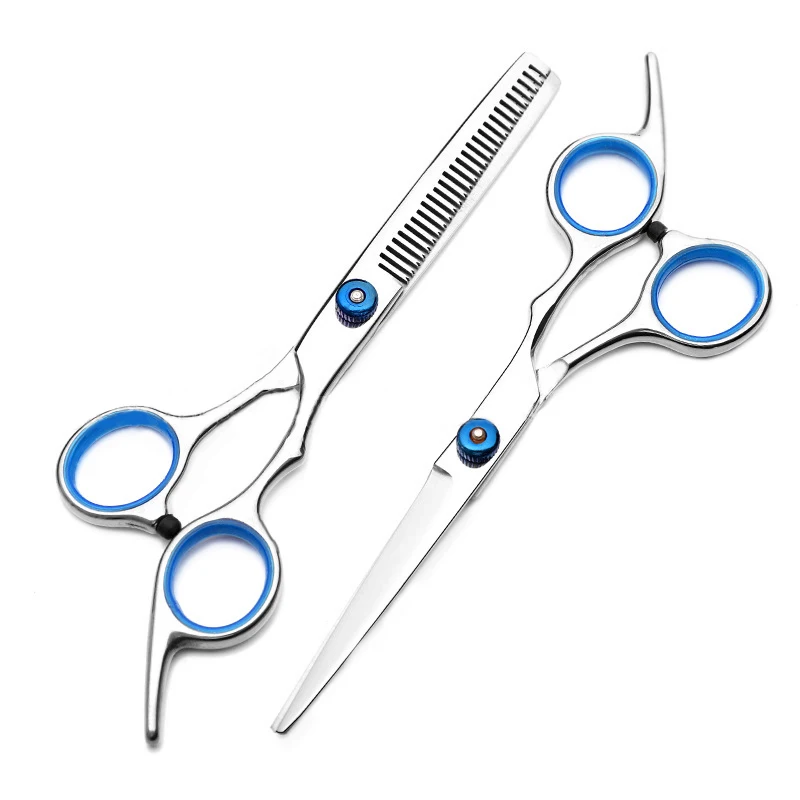

6 Inch Hair Scissors Professional Hairdressing Scissors Stainless Steel Cutting Thinning Scissors Barber Shear Accessories