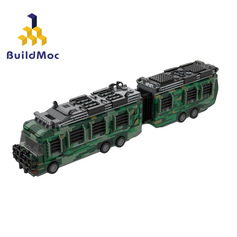 

BuildMoc Jurassic Series Building Blocks Set Fleetwood RV Mobile LAB Touring Car Model Train Bricks Toy For Children Kid Gift