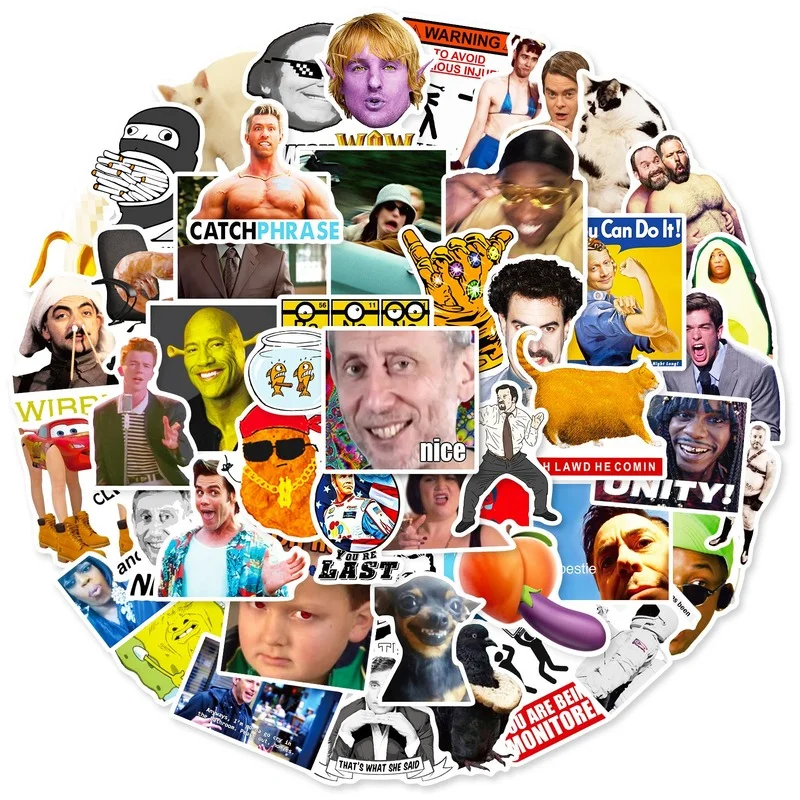 

Виниловые наклейки, водостойкие, для ноутбука, телефона, автомобиля, граффити, 10/25/50 шт.