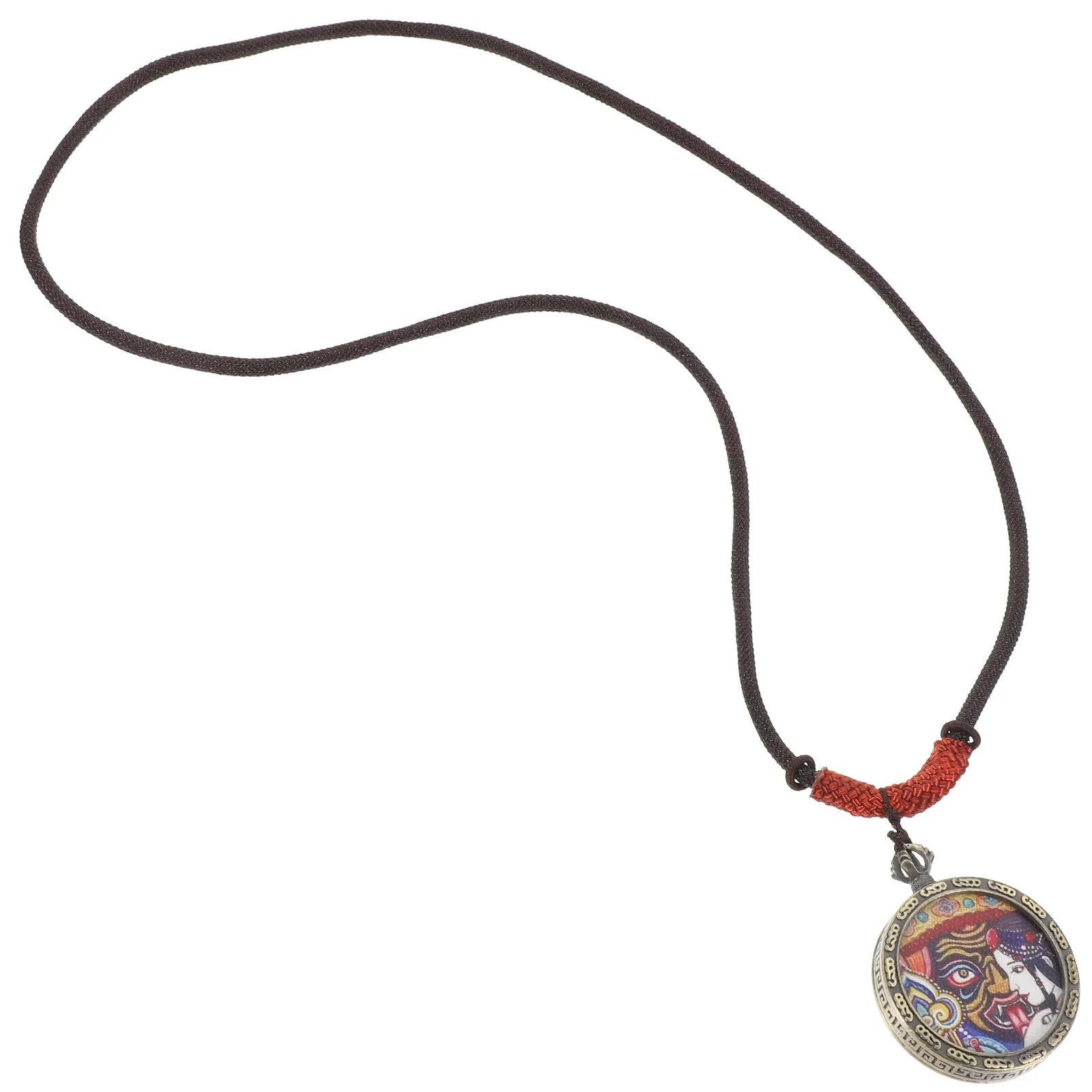 Ram Decorative Necklace Hanging Charm Men's Necklaces Simple Retro Pendant Acrylic Clavicle Huang Chinese