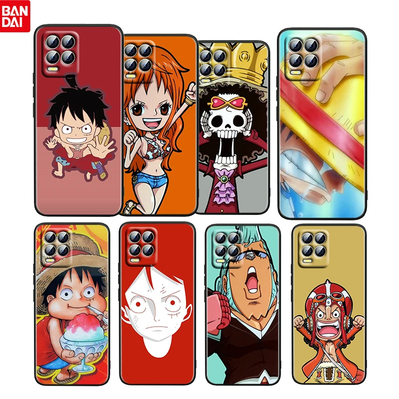 

Cute ONE PIECE Anime Boys For OPPO Realme GT Neo Master Edition 9i 8 7 Pro C21S Narzo 30 5G 4G Soft Black Phone Case Cover Coque