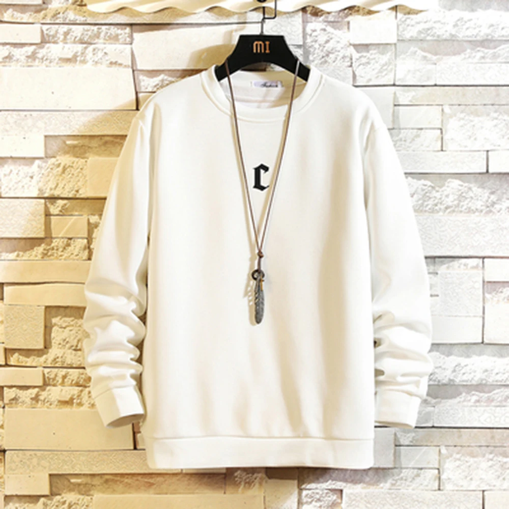 

Winter Men's Sweatshirt O Neck Thick Fashion Streetwear Long Sleeve Top Men Trend Men Clothing Harajuku Pullover Hoodie
