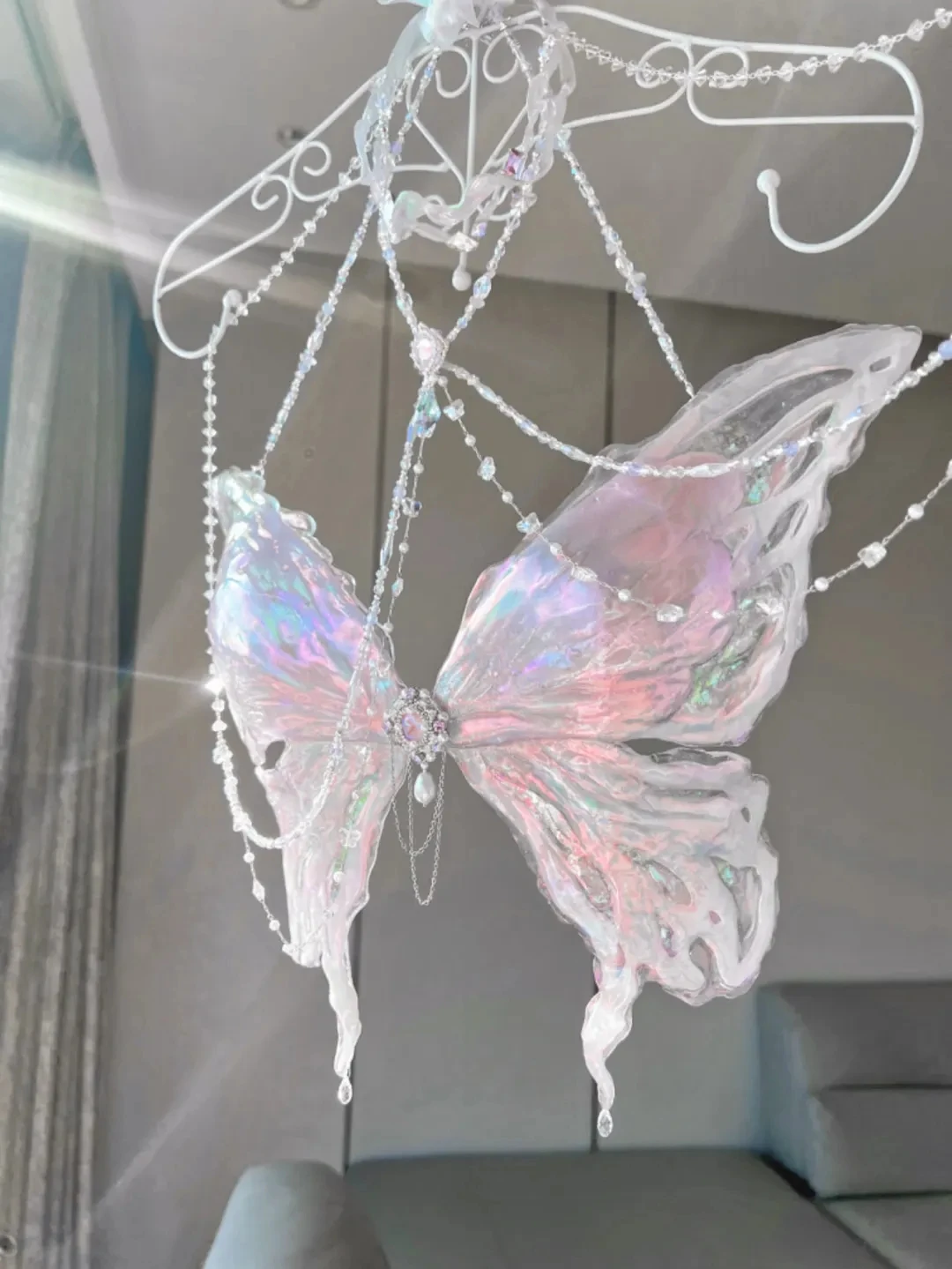 Фея-бабочка бикини Русалка кристаллическая смола + силиконовый бюстгальтер