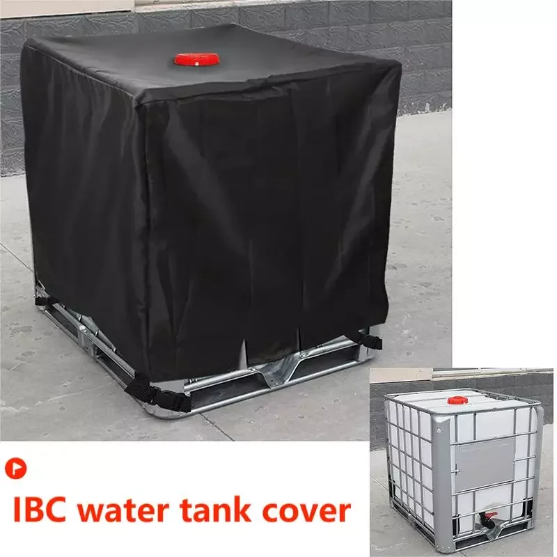 

Новый черный защитный чехол для резервуара для воды IBC объемом 1000 литров наружный водонепроницаемый пылезащитный чехол Защита от солнца дл...