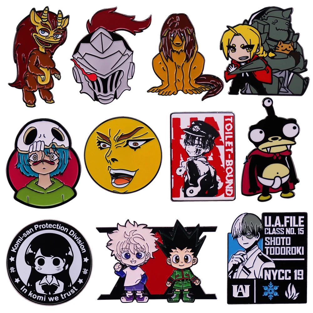 

Anime Enamel Pin Lapel Pins Cute Things Brooches Manga Badges on Backpack Brooch for Clothes Jewelry Gift Accessories Wholesale