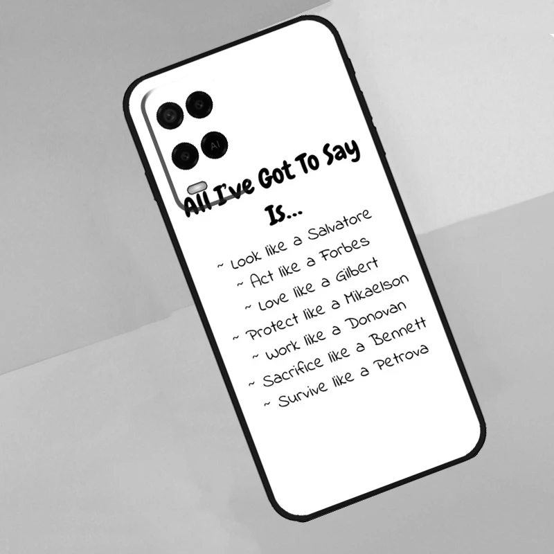 Фото Дневники Деймон и Стефан вампира для Oppo A16 A76 A96 A15 A80 A60 A40 A94 A54 A98 A78 A18 A38 A58 A17 A77 A74 A57S Чехол для телефона №3