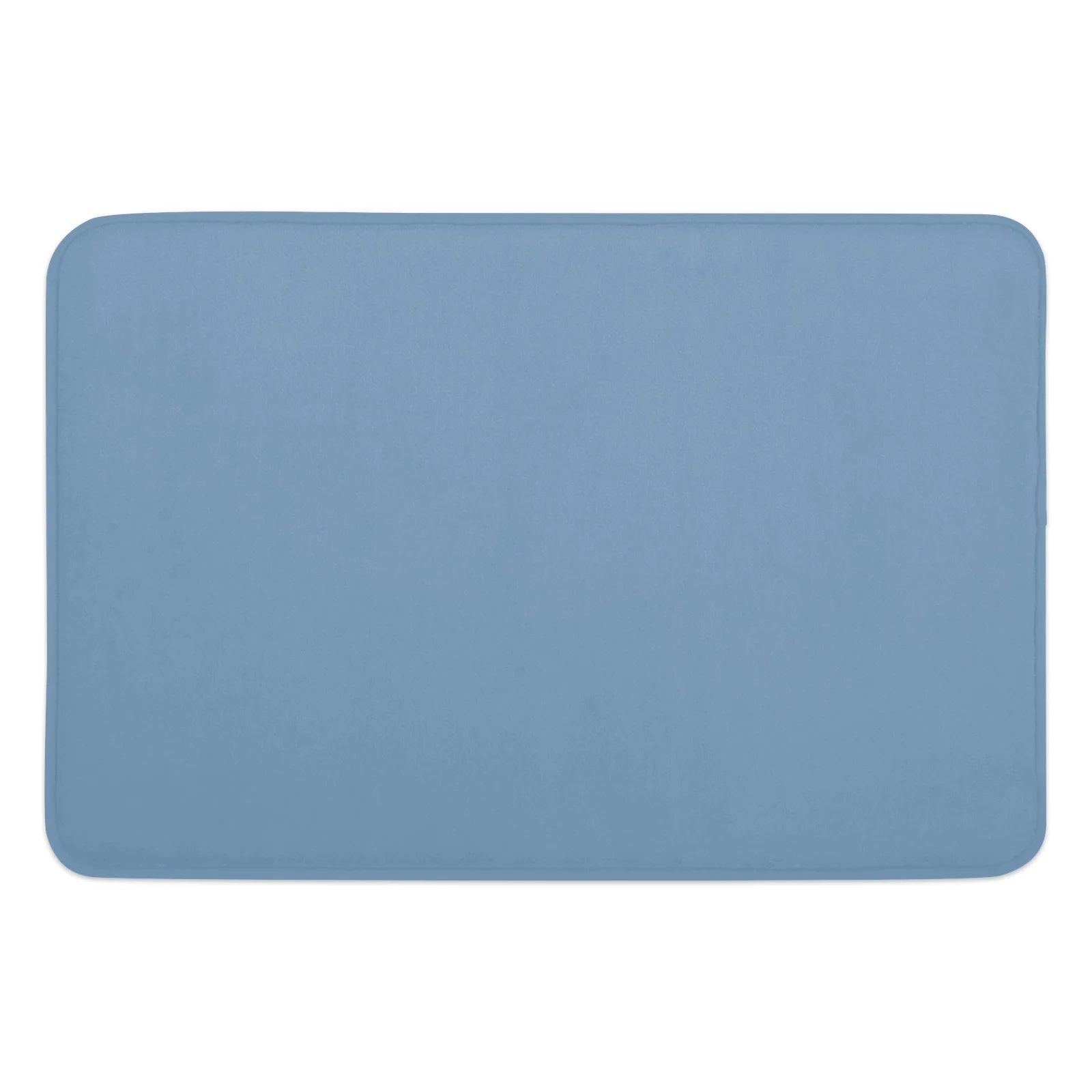 

Simple Solid Color Blue Printed Door Mat Rugs For Bedroom Anti-slip Entrance Printed Door Mat Carpets In Living Room