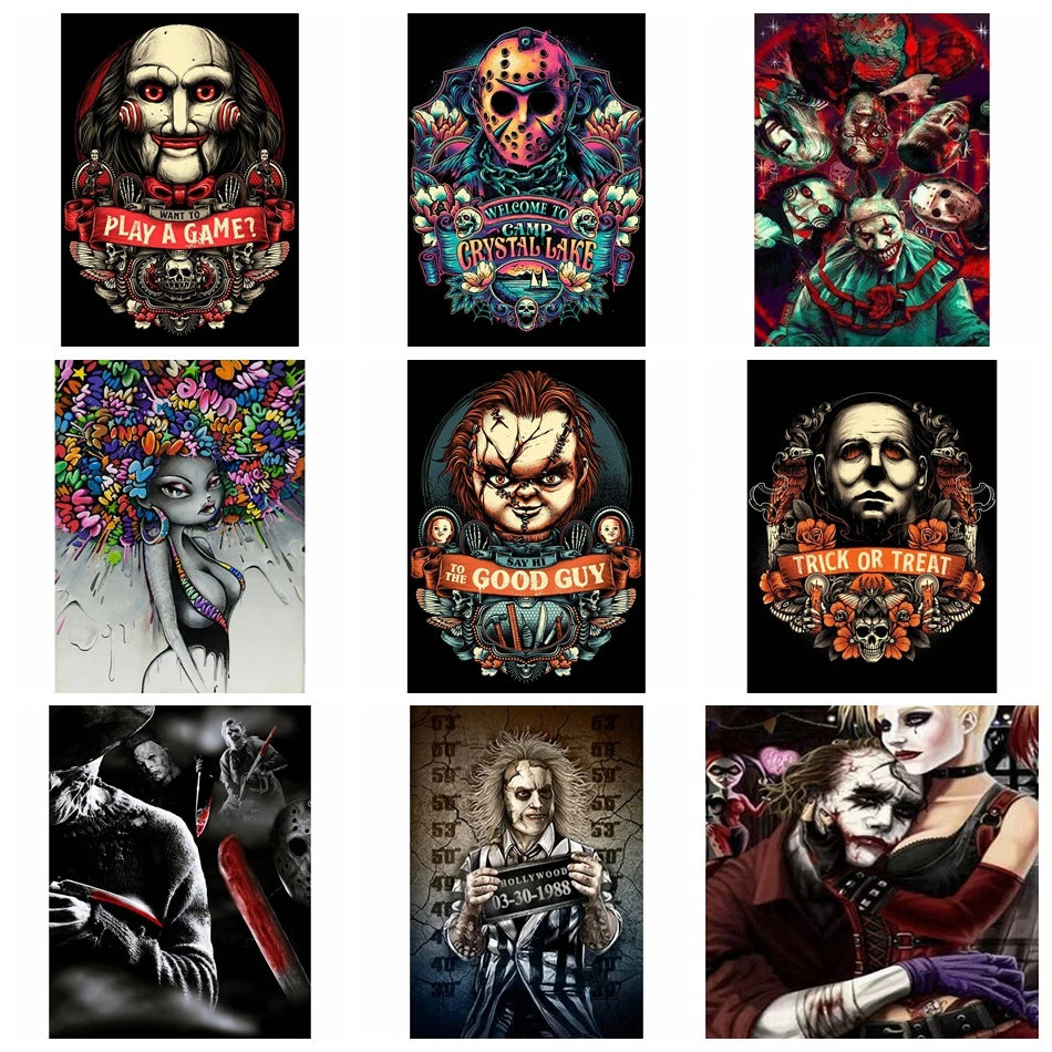 

Набор для алмазной вышивки «сделай сам», картина из коллекции фильмов «убийца» 5D, квадратная/круглая, вышивка крестиком, мозаика, ручная раб...