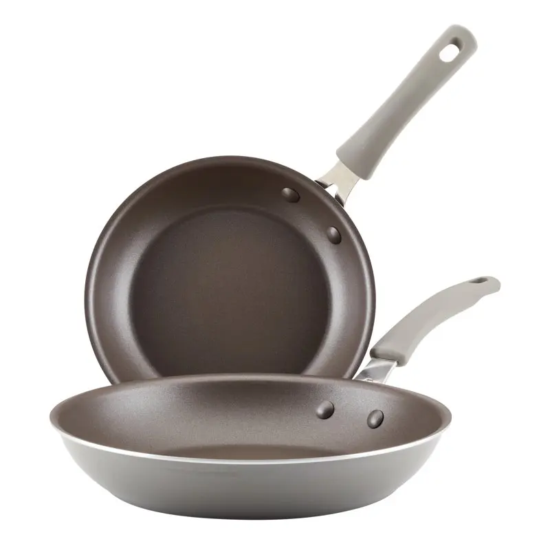 

Fast Shipping Cook + Create Aluminum Nonstick Frying Pan Set, 2-Piece, Gray