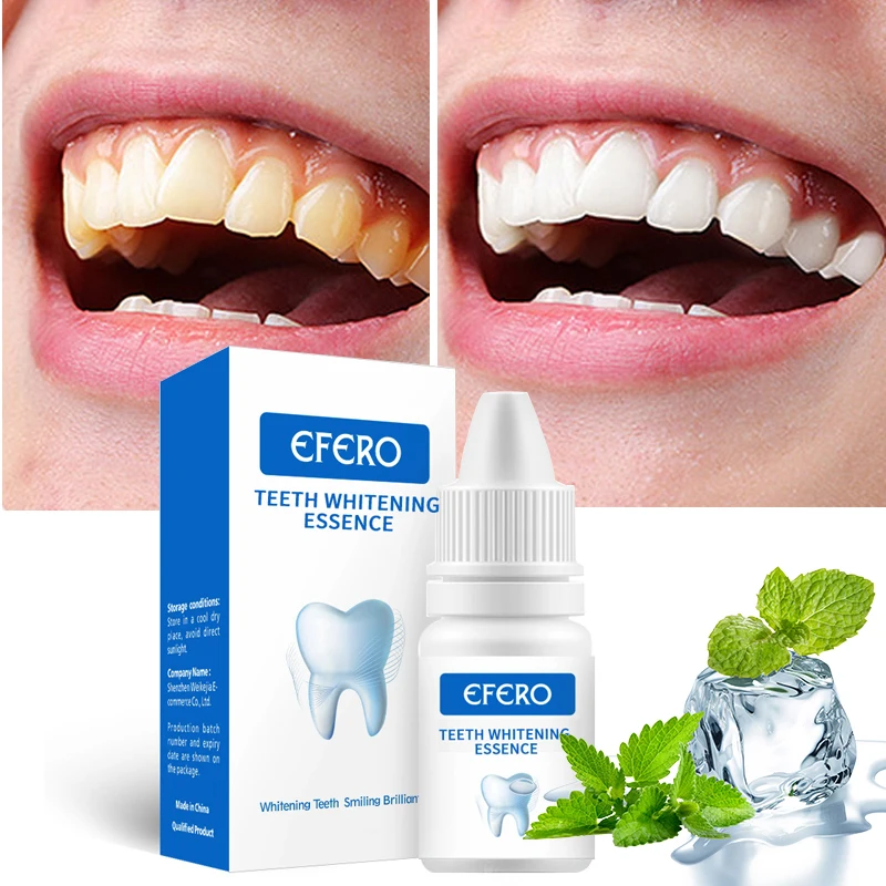 Teeth Whitening Serum Tooth Cleaning Essence Plaque Stain Removal Prevent Tooth Decay Oral Bleach Fresh Breath Oral Hygiene Care