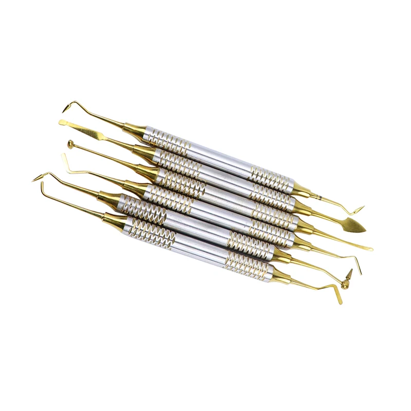 

6pcs Dental Instrument Composite Resin Filling Tool Spatula Dentist Clinic Restoration Instrument Tool