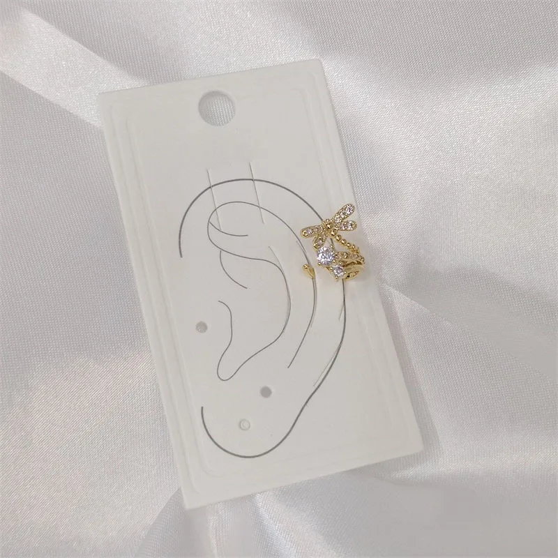 

Super fairy dragonfly ear bone clip metal delicate cute trendy female ear jewelry