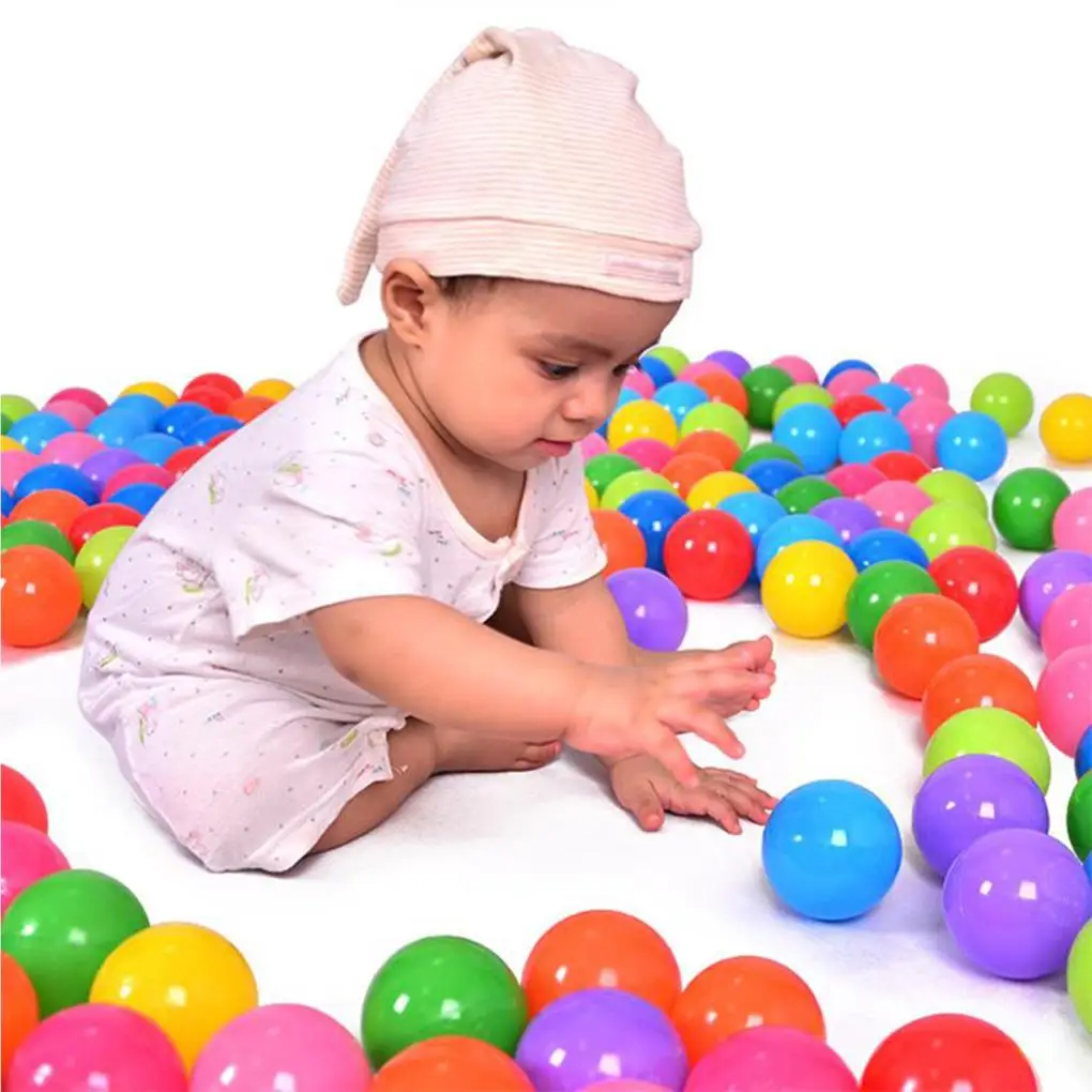 

200 Pieces Ocean Balls Small Size Colorful Spherical Ornament Plastic Indoor Outdoor Kids Balls Pit Playing Accessory