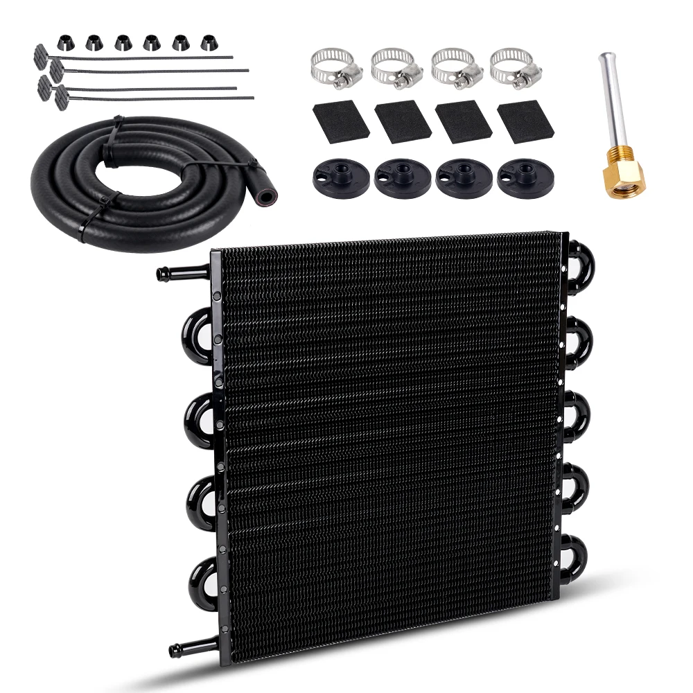 

Комплект алюминиевого масляного радиатора расширенной длины MUGE-10, комплект автоматического ручного преобразователя радиатора 5/16 дюйма OSA021