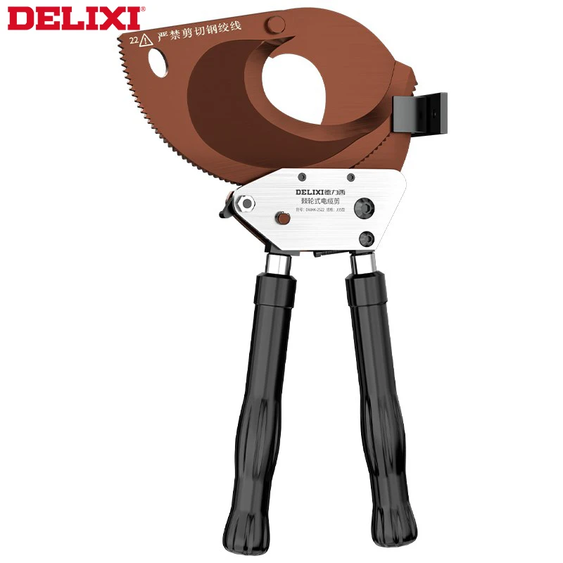 Delixi Ratchet Cable Shearing Gear Type Manual Gear Strand Wire Cutter Special Cable Cutting Wire Cutter For Communication Cable