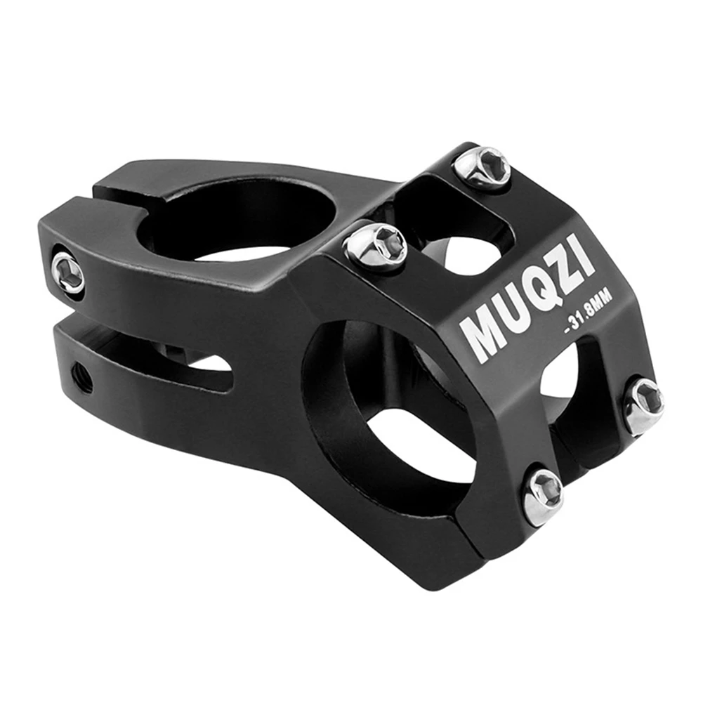 

MUQZI 31.8 Stem 45Mm Bicycle Stems Mountain Bike Stem Short Handlebar Stem for Road Bike MTB BMX Cycling Fixie Gear,Black