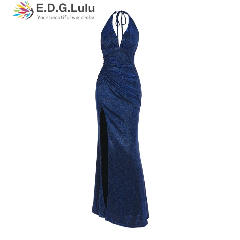 EDGLuLu платье на день рождения со шнуровкой и открытой спиной женское сексуальное с