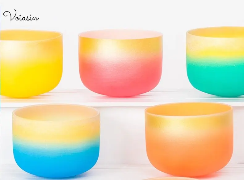 8-12-дюймовая поющая чаша с радужным красным кристаллом кварцевое звуковое