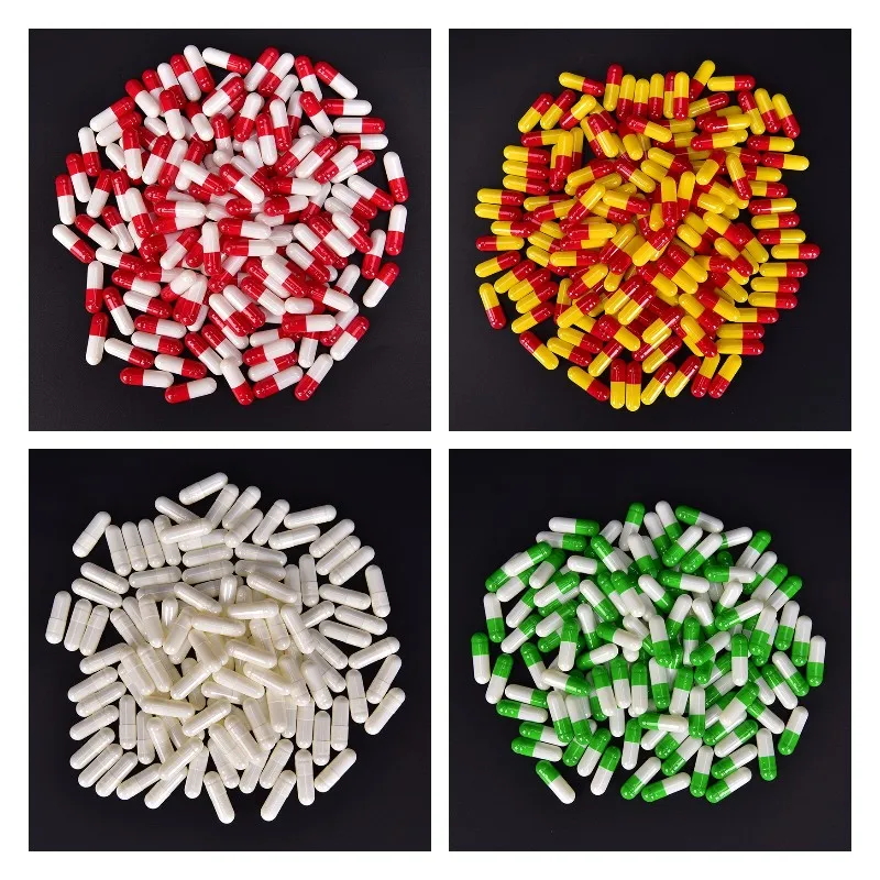 

1000 шт. разноцветные пустые капсулы таблетки гель отдельная коробка лекарственные таблетки деликатная коробка бутылка в форме капсулы умная коробка для таблеток 2022