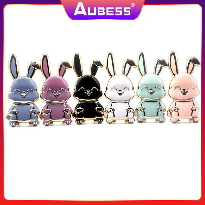 

Foldable Finger Ring Holder Lazy Ring Bracket Cartoon Rabbit Ring Bracket Cell Phone Holder 3d Folding Phone Holder Universal