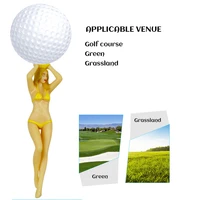 6pcs colored bikini woman golf tees novelty golf tees plastic lady girl golf tee for golf training golf accessories