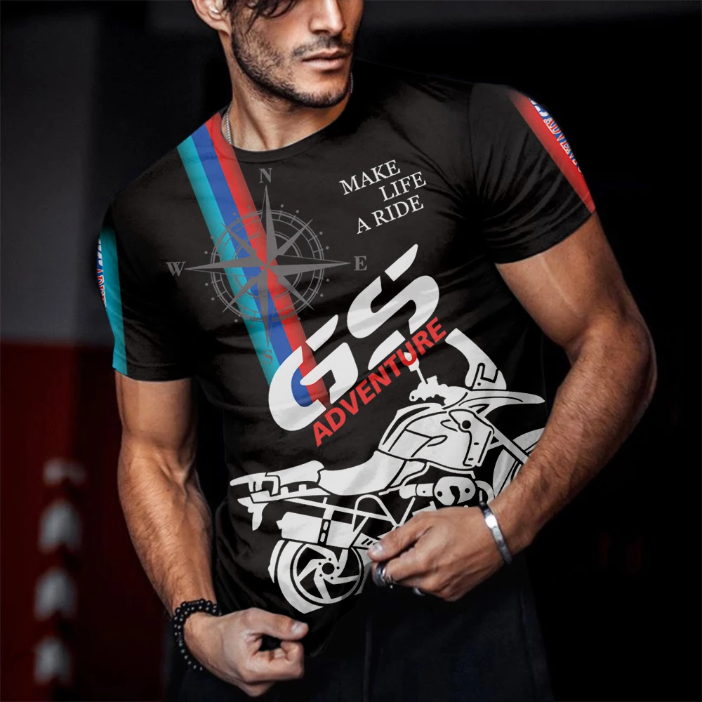 

Summer Men's GS ADVENTURE T-Shirt Popular Athletic Racing Motorcycle Short Sleeve Fashion Casual Sports T-shirt