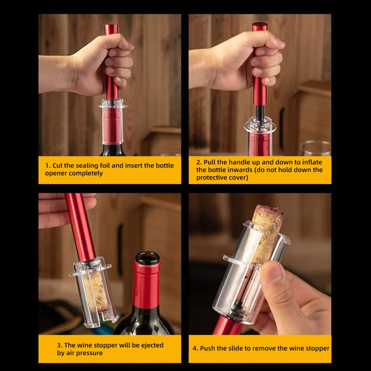 Набор для открывания вина воздушный насос набор открывалки открывалка бутылок