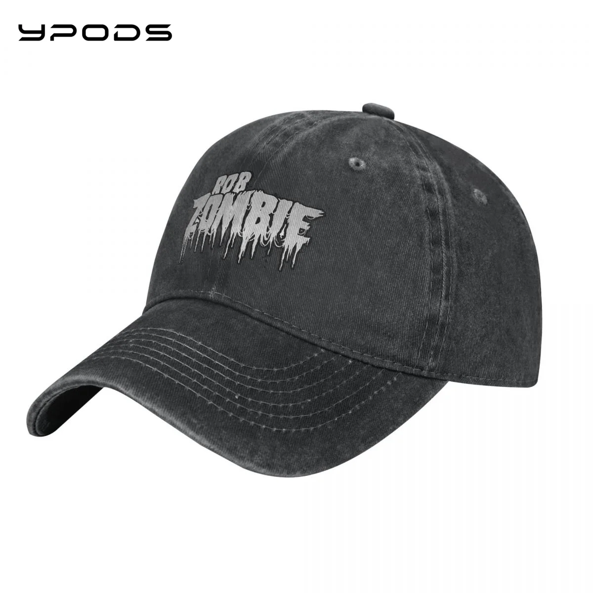 

White-Zombie Vintage Baseball Cap Washable Cotton Adjustable Cap Hats For Men