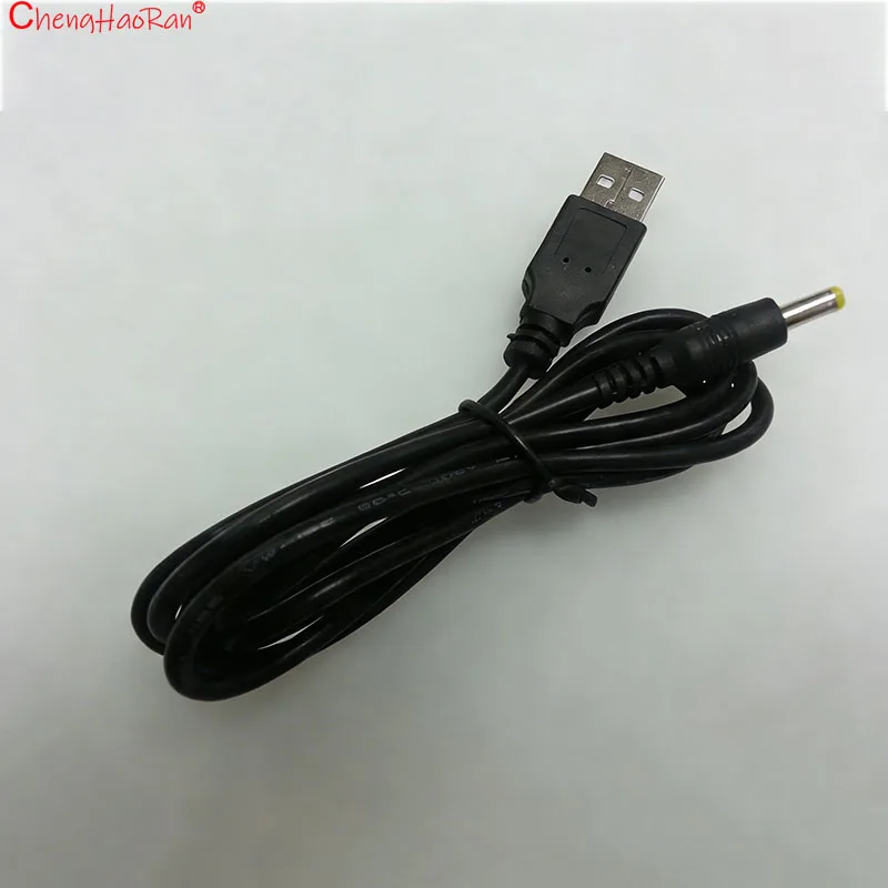 Фото Кабель для зарядки 3А (1 шт.) для PSP1000 2000 3000, USB на штекер DC 4.0 * 1.7 мм, для роутера, DVD, Xiaomi Box, с изогнутым и прямым коннектором №3