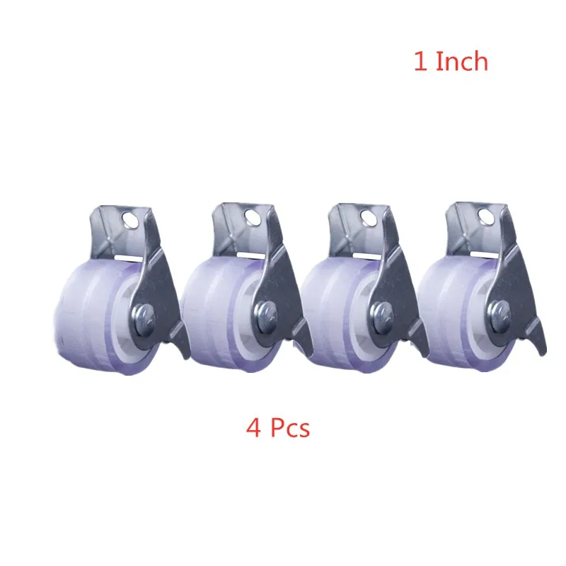 

Mute Silencing Wheel Caster Double Bearing Wear-rrsistant Flat Trolley Pulley 4 Pcs/lot With 8 Pcs Screws