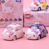takara tomy hello kitty car model cartoon car boy girl toy car jewelry decoration decoration