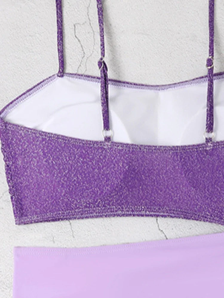 Circyy цельный купальник женский сексуальный блестящий купальный костюм лоскутное