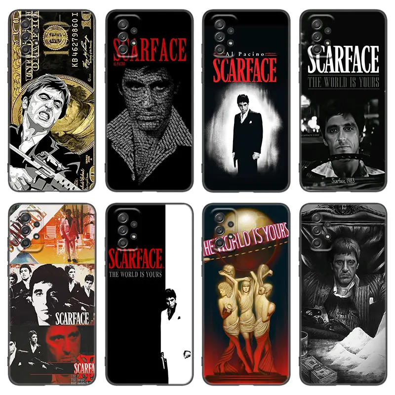 Защитный чехол Scarface для телефона Samsung A13 A22 A24 A32 A71 4G A33 A34 A35 A52 A53 A54 A55 A73 5G A12 A14 A23 A31 A50