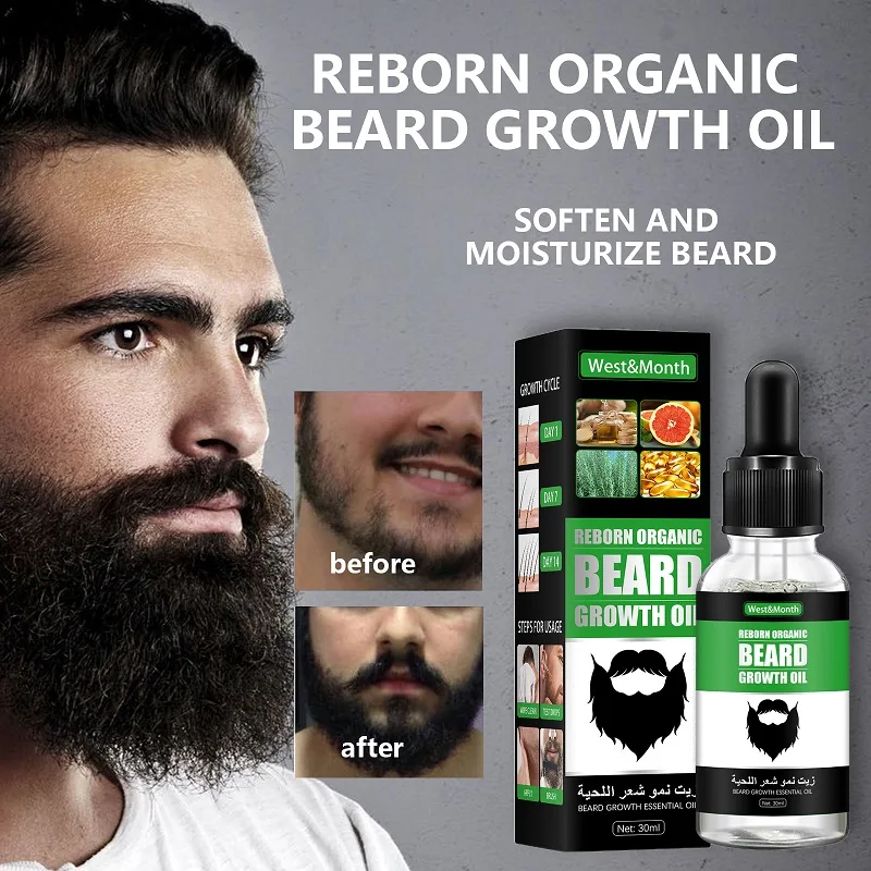 Original Beard Growth Oil for Men Beard Growth Essence Men's Hair Growth Products Anti Hair Loss Liquid Nourishing Beard Care