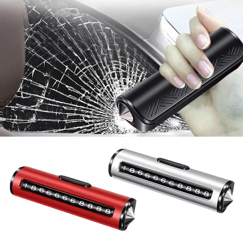 

Автомобильная парковочная табличка с номером телефона, многофункциональная табличка с номером телефона со стеклянным выключателем и ремнем безопасности, автомобильные аксессуары